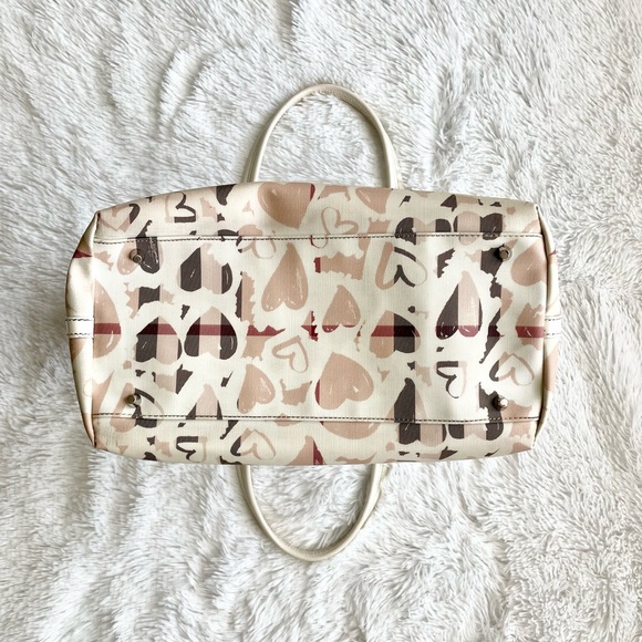 Authentic Burberry Hearts House Check Gracie Tote Bag Purse Handbag Professional - Picture 6 of 14